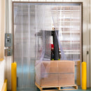 Aleco Scratch Guard Strip Door Kit w/ MaxBullet Angle Aluminum Hardware - 6'x7'