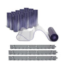 Aleco Clear-Flex II 6'x7' Smooth Strip Door Kit w/ MaxBullet Polymer Hardware