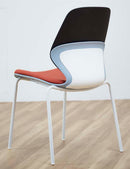 Arcozi Four-Leg Stack Chair With Upholstery