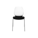 Arcozi Four-Leg Stack Chair With Upholstery