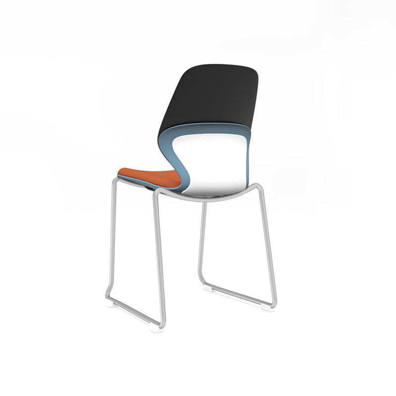 Arcozi Sled Base Stack Chair With Poly