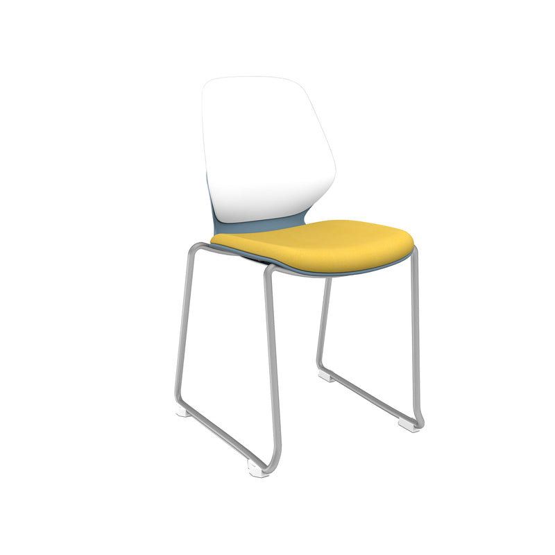 Arcozi Sled Base Stack Chair With Poly