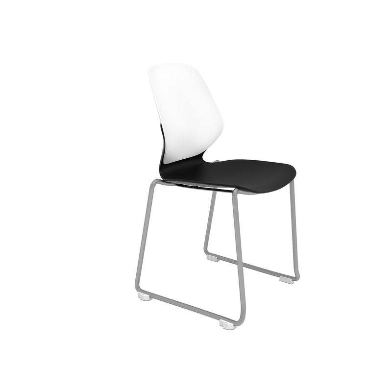 Arcozi Sled Base Stack Chair With Poly