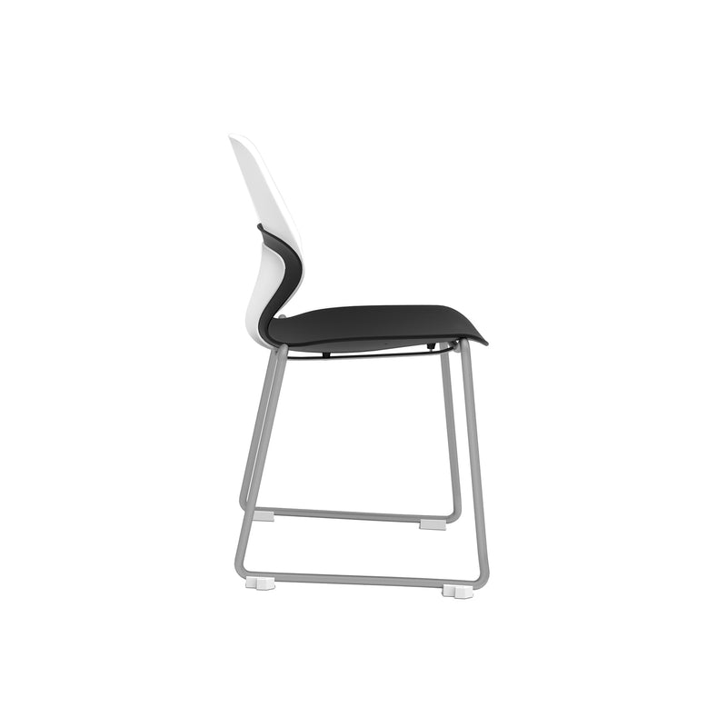 Arcozi Sled Base Stack Chair With Poly