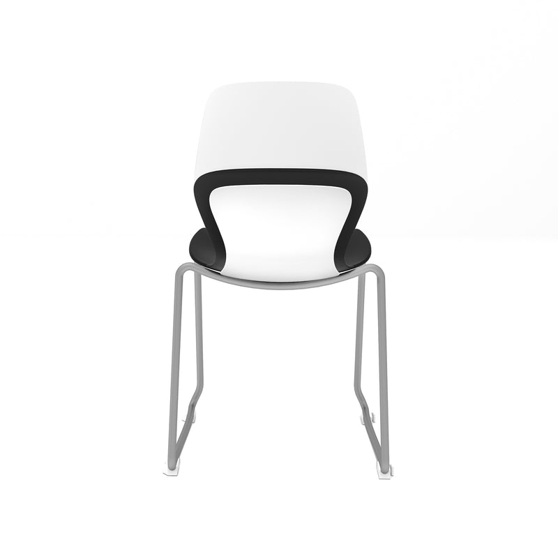 Arcozi Sled Base Stack Chair With Poly