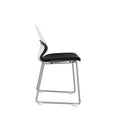 Arcozi Sled Base Stack Chair With Upholstery