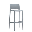 Bakhita™ Armless Bar Stool with Polymer Seat & Back