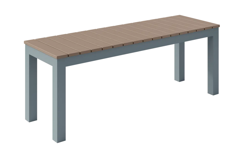 Eveleen Bench Indoor / Outdoor Synthetic Polymer Seat and Back