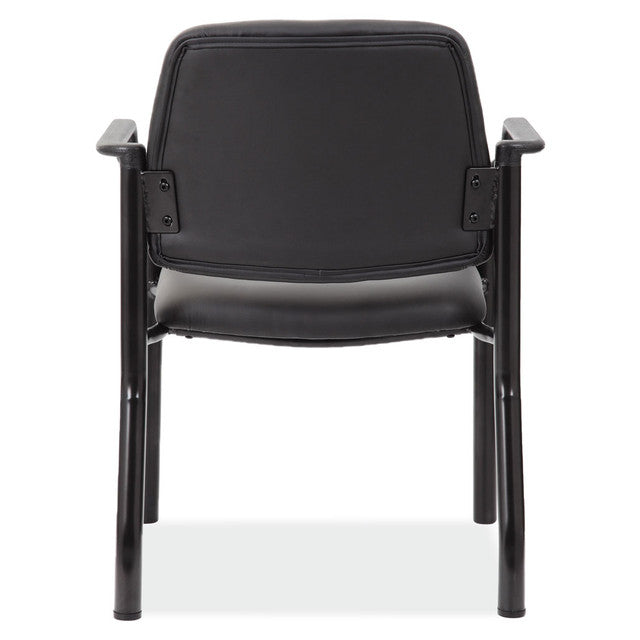 Big & Tall Guest Chair with Arms and Black Frame - 22"W