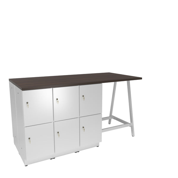 Resi® Storage Bistro-Height Compact Collaborative Workstation