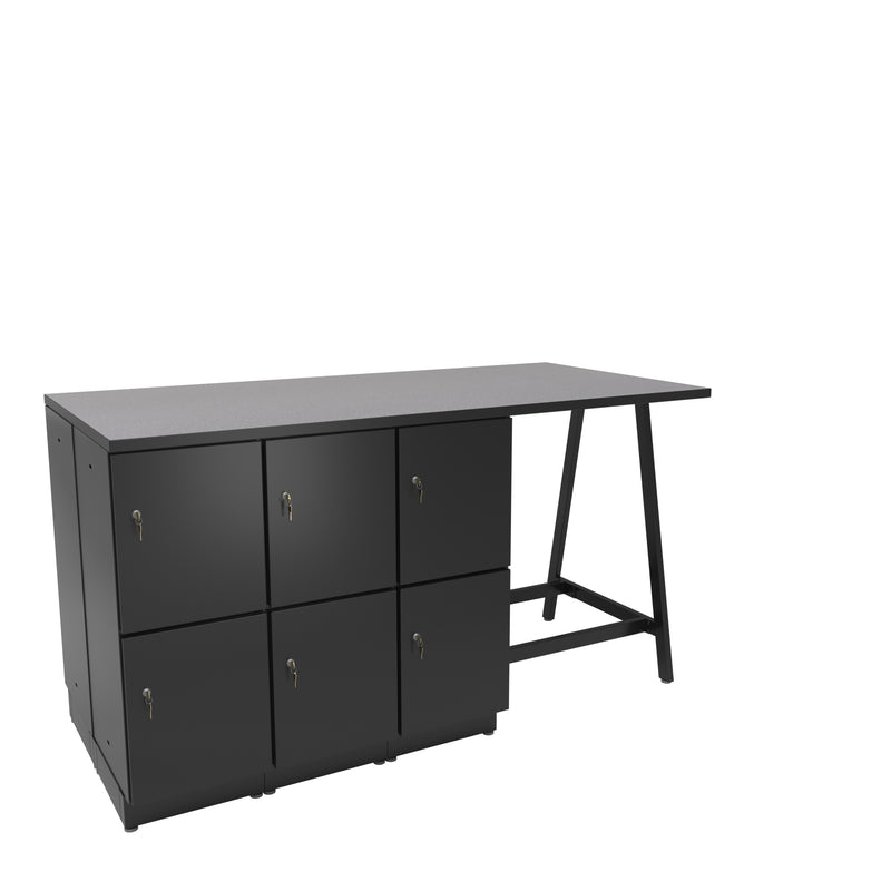 Resi® Storage Bistro-Height Compact Collaborative Workstation