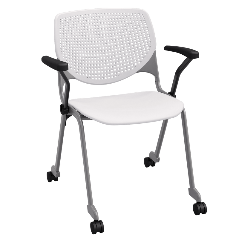 KFI Kool Stackable Polypropylene Training Room Chair with Arms