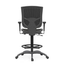 CoolMesh Pro All Mesh Task Stool with Adjustable Arms and Footring with Black Frame