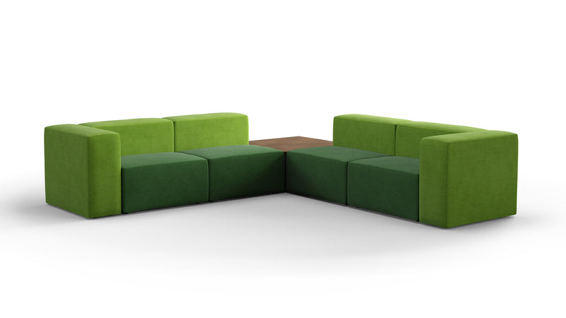 Conversa Collection 6 Piece Modular Sectional with Table