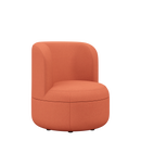 Dotti Lounge Chair with Upholstered Back