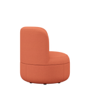 Dotti Lounge Chair with Upholstered Back