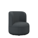 Dotti Lounge Chair with Upholstered Back