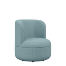Dotti Lounge Chair with Upholstered Back