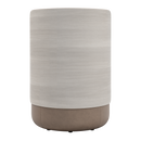 Lounge Chair with Upholstered Back and High Wood Surround