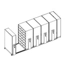 Mobile Lite Typical 17' x 5'; Legal End Tab Filing, 7-Tier, Locking System, 3,263 LFI