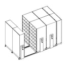 Mobile Lite Typical 12' x 7'; Legal End Tab Filing, 7-Tier, Locking System, 2,912 LFI