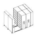 Mobile Lite Typical 10' x 7'; Letter End Tab Filing, 7-Tier, Locking System, 2,912 LFI