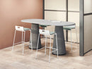 Jive Low Back Wood Laminate Counter Stool