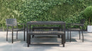 Eveleen Bench Indoor / Outdoor Synthetic Polymer Seat and Back