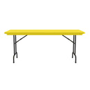 Colorful Blow Mold Fixed Height Folding Table - 60" x 30"
