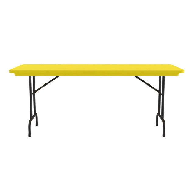 Colorful Blow Mold Fixed Height Folding Table - 60" x 30"