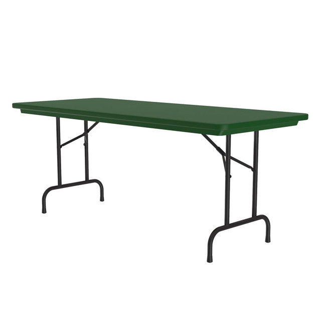 Colorful Blow Mold Fixed Height Folding Table - 60" x 30"