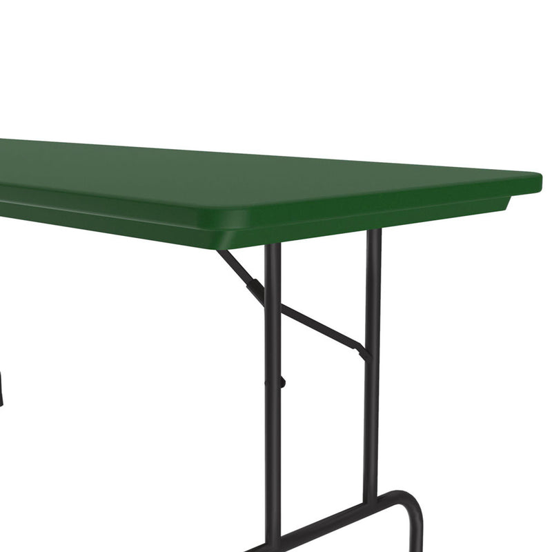 Colorful Blow Mold Fixed Height Folding Table - 60" x 30"