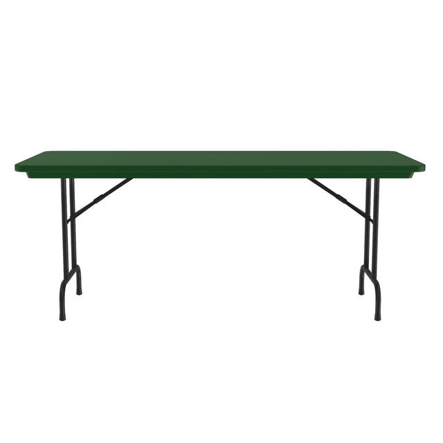 Colorful Blow Mold Fixed Height Folding Table - 60" x 30"