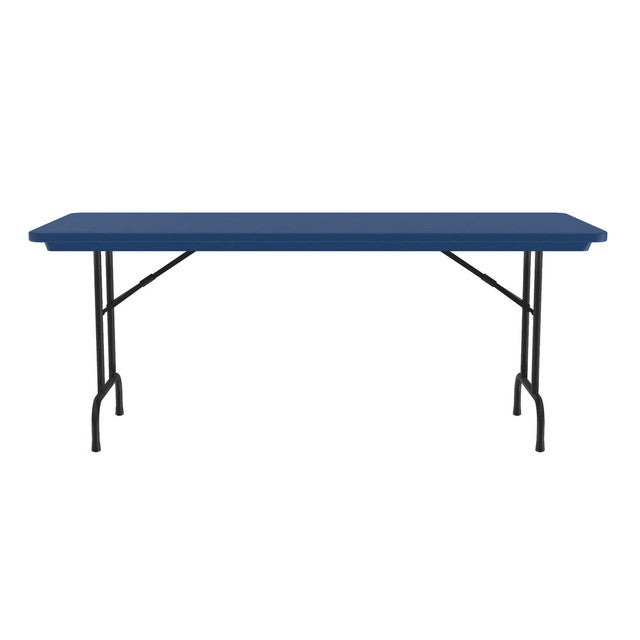 Colorful Blow Mold Fixed Height Folding Table - 60" x 30"