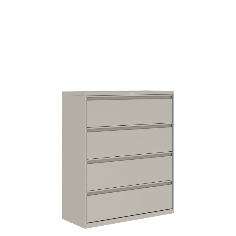 Prime™ 49.6"H Four Drawer Lateral Filing Cabinet, 42"W x 18"D - Fixed Front