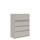 Prime™ 53.6"H Four Drawer Lateral File Cabinet, 42"W x 18"D - One Receding, Three Fixed Front
