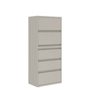 Prime™ 69.6"H Five Drawer Lateral File Cabinet, 30"W x 18"D - Two Receding, Three Fixed Front