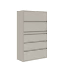 Prime™ 69.6"H Five Drawer Lateral File Cabinet, 42"W x 18"D - Two Receding, Three Fixed Front