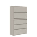 Prime™ 69.6"H Five Drawer Lateral File Cabinet, Posting Shelf, 42"W x 18"D - Two Receding, Three Fixed Front