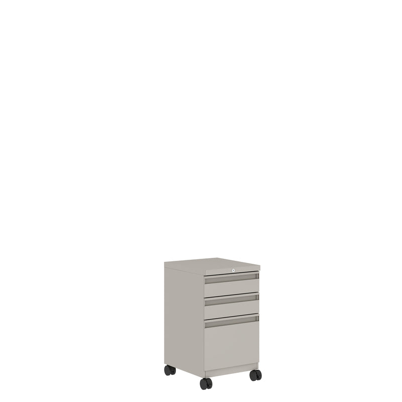 Prime™ 26.5"H Mobile Pedestal Cabinet, 15"W x 18"D - Box/Box/File