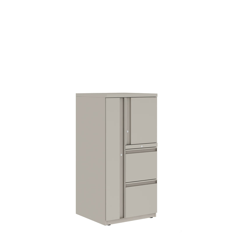 Prime™ 49.6"H Personal Tower, Wardrobe - Left, File/File - Right
