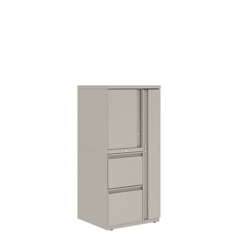 Prime™ 53.6"H Personal Tower, File/File - Left, Wardrobe - Right