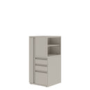 Prime™ 49.6"H Personal Tower, Open Side Shelves, Box/Box/File - Left, Wardrobe - Right