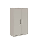 Prime™ 65.6"H Wardrobe Cabinet, 42"W x 18"D - Full Width Shelf & Center Divider, Shelving - Left, Wardrobe - Right