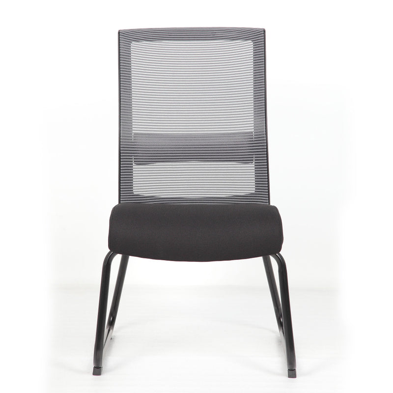 Interchangeable Mesh Back Armless Guest Chair with Sled Base