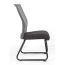 Interchangeable Mesh Back Armless Guest Chair with Sled Base