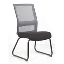 Interchangeable Mesh Back Armless Guest Chair with Sled Base