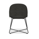 Jola Fabric Guest Chair with Black Metal Base - Set of 2