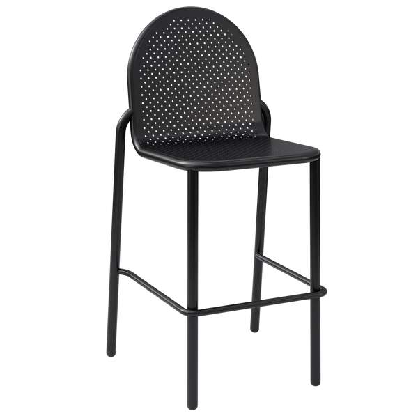 Juna Barstool With High Back