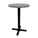 Proof 24" x 36" Round Pedestal Counter Table with X-Base HPL Top